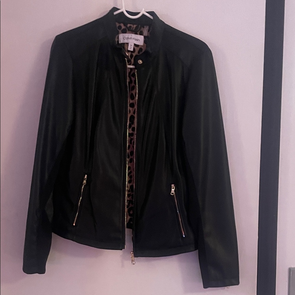 Calvin Klein Black Leather Jacket
